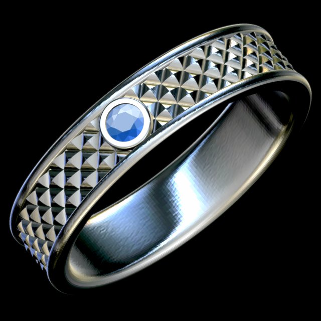 square pattern ring 3D-printmodel .c4d .max .obj .3ds .fbx .stl .blend 