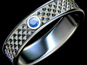 square pattern ring 3D Print Model