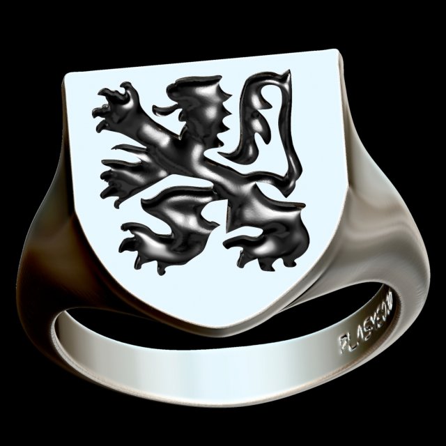 medieval flanders ring Modello di stampa 3D .c4d .max .obj .3ds .fbx .stl .blend 