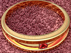 pierścień z liści pasjansa Model do druku 3D