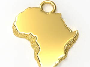africa nugget pendant 3D Print Model