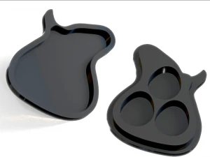skull plectrum holder 3D Print Model