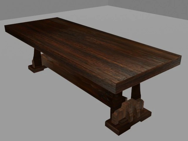 table 3D Model .c4d .max .obj .3ds .fbx .stl .blend 