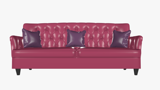 realistic leather sofa 3D मॉडल .c4d .max .obj .3ds .fbx .stl .blend