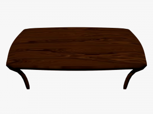 wooden table low poly 3Dモデル