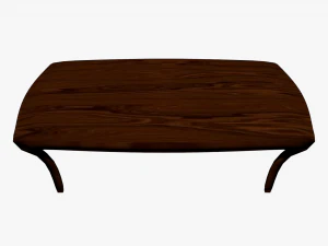 wooden table low poly 3D Model