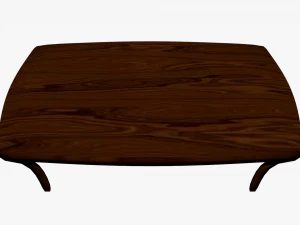 wooden table low poly 3D Model