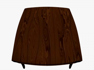 wooden table low poly 3Dモデル