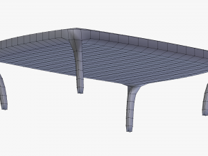 wooden table low poly 3Dモデル
