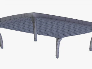wooden table low poly 3D Model