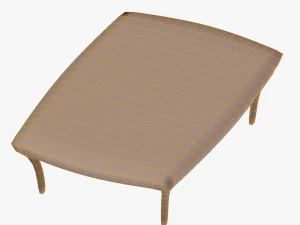 wooden table low poly 3D Model