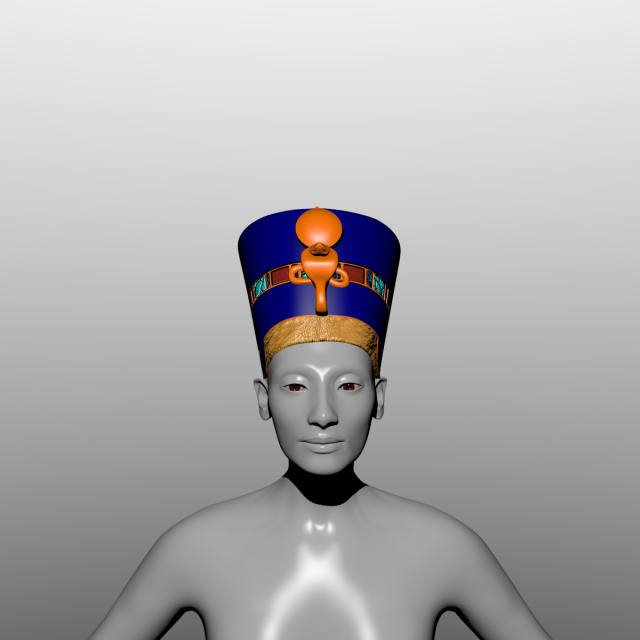 nefertiti 3d 3D Model .c4d .max .obj .3ds .fbx .stl .blend