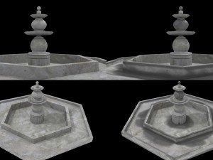 fountain lowpoly 3D Model