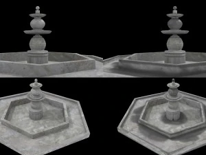 fountain lowpoly 3D Model