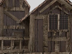 medieval house 4k 3D Model