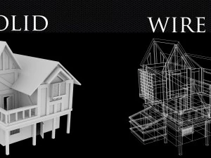 medieval house 4k 3D Model