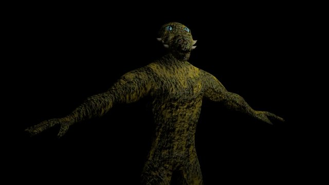 reptilian humanoid vr - ar - low-poly 3D मॉडल .c4d .max .obj .3ds .fbx .stl .blend 