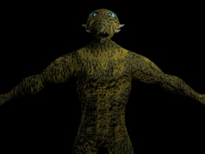 reptilian humanoid vr - ar - low-poly 3D मॉडल
