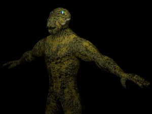 reptilian humanoid vr - ar - low-poly 3D मॉडल