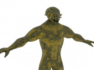 reptilian humanoid vr - ar - low-poly 3D मॉडल
