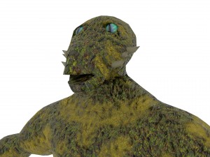 reptilian humanoid vr - ar - low-poly 3D मॉडल