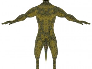 reptilian humanoid vr - ar - low-poly 3D मॉडल