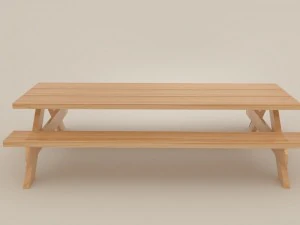 picnic bench 3D Model