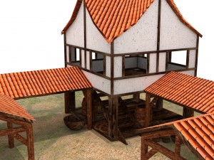 town center 4k 3D Model