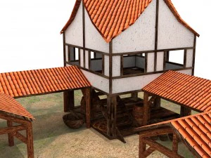 town center 4k 3D Model