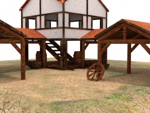 town center 4k 3D Model