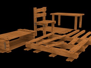 game props pack - filler pack - vr - ar - low-poly Modelo 3D