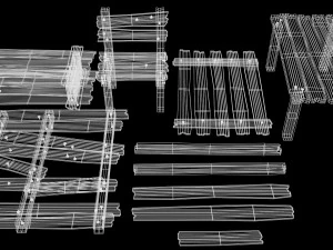 game props pack - filler pack - vr - ar - low-poly 3D Model