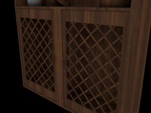 old closet shelf vr - ar - low-poly 3D Model