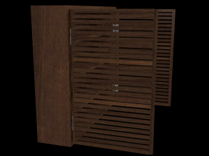 closet vr - ar - low-poly Modelo 3D