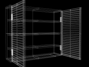 closet vr - ar - low-poly Modelo 3D