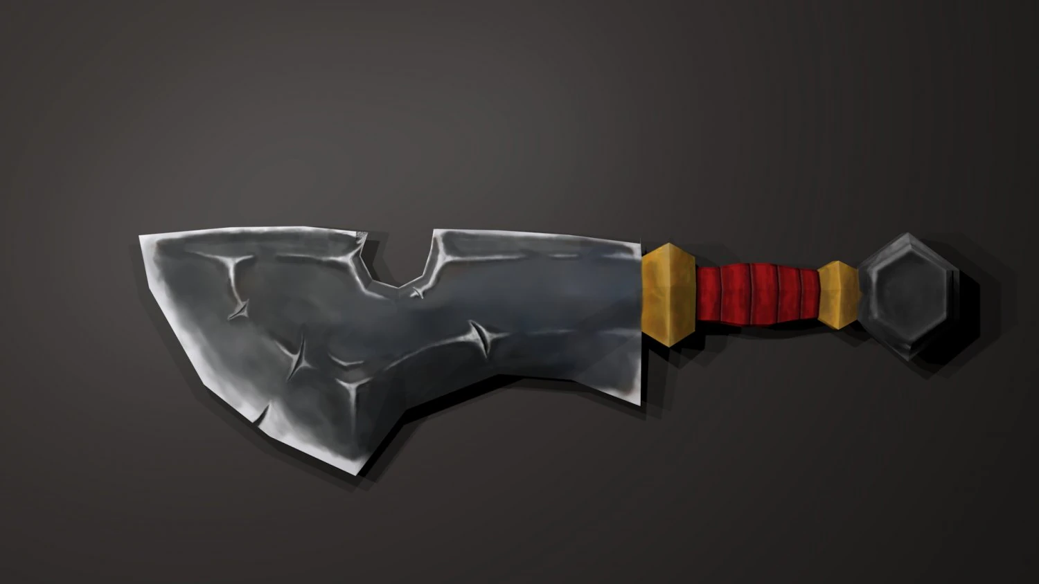 espada estilizada de baja poli Modelo 3D .c4d .max .obj .3ds .fbx .stl .blend 