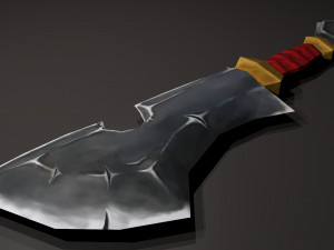 stylized sword low-poly 3D Model