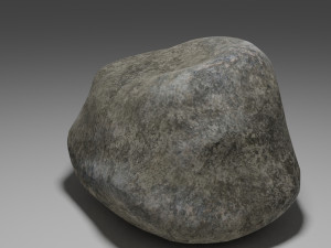 big rock low-poly 3Dモデル