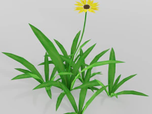 peque&ntilde;a flor de baja poli Modelo 3D
