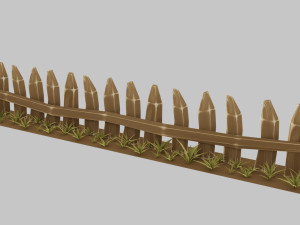 stylized fence 3D Model