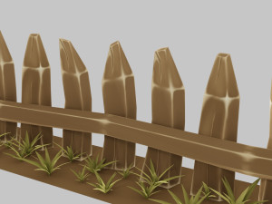 stylized fence 3D 模型