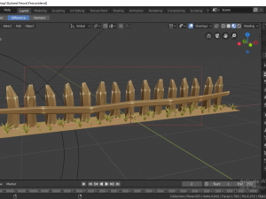 stylized fence 3D 模型