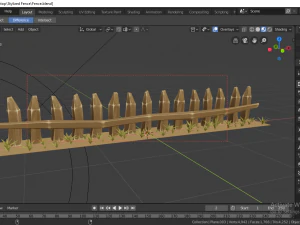 stylized fence 3D Model