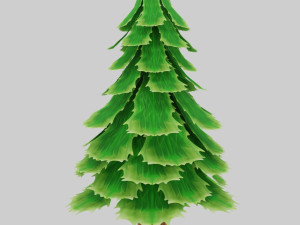 stylized pine tree Modelo 3D