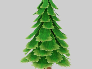 stylized pine tree Modelo 3D
