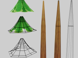 stylized pine tree Modelo 3D