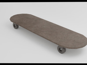 skateboard vr - ar - low-poly Modèle 3D