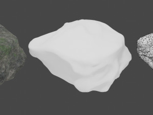 realistic rock vr - ar - low-poly 3D 模型