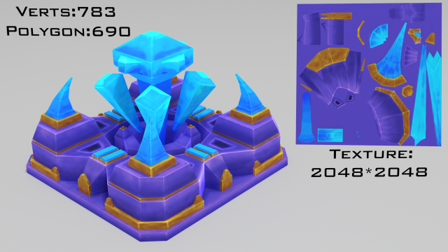 stylized base nexus 3D 모델 .c4d .max .obj .3ds .fbx .stl .blend 
