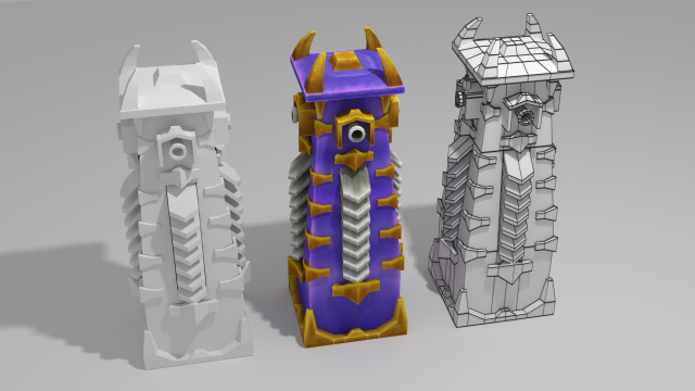 guard tower turret 3D Model .c4d .max .obj .3ds .fbx .stl .blend 